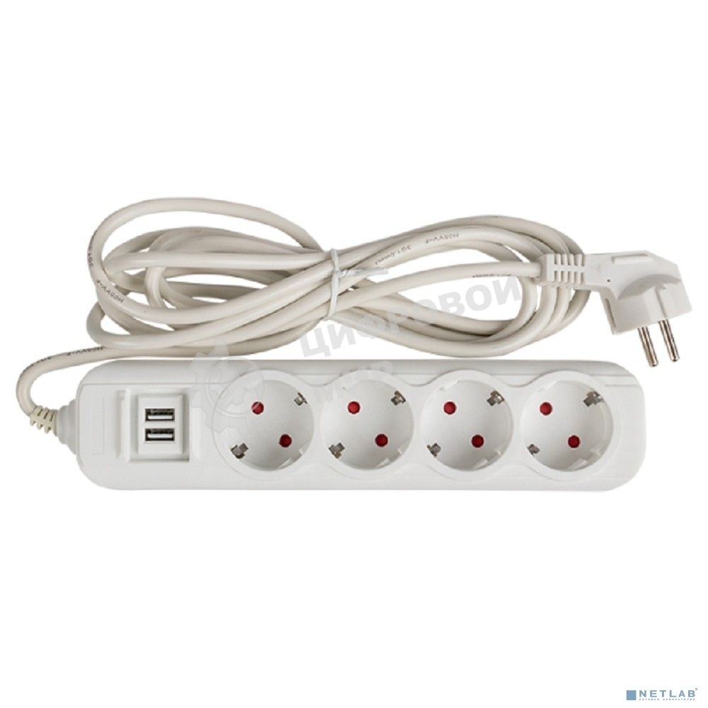 Удлинитель EKF UBA16-2USB-4-05i Удлинитель 