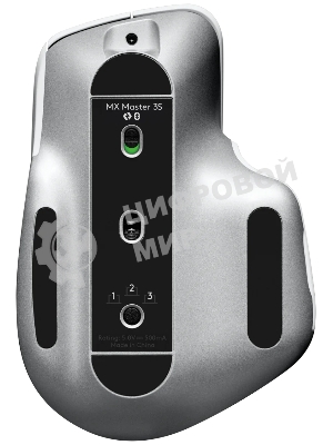 Мышь беспроводная Logitech MX Master 3s светло-серый, 8000 dpi, радиоканал, Bluetooth, USB, кнопки - 7