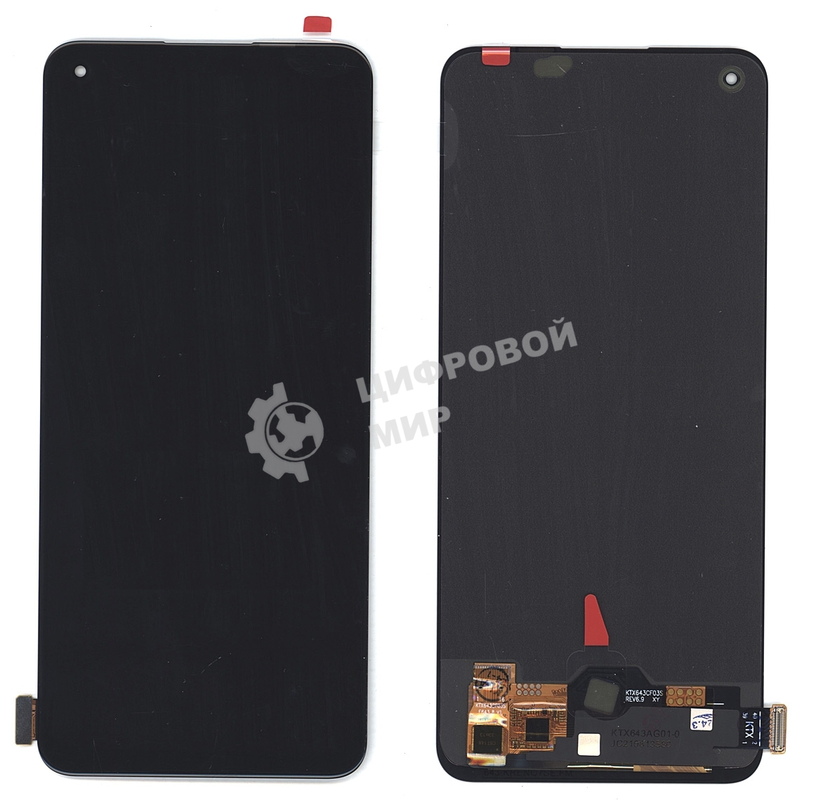 Дисплей для OPPO Reno 8T 4G (CPH2481) в сборе с тачскрином OLED черный