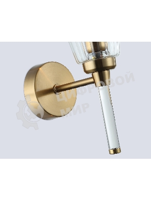 Настенный светильник Ambrella light LH55204 BS/CL латунь/прозрачный E14 max 40W 150*80*280