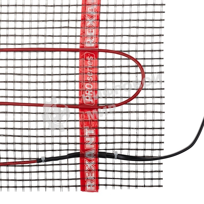 Теплый пол (нагревательный мат) Rexant PRO (RNX -5,0-1100 площадь 5,0 м² (0,5х10,0 м)), 1100 Вт, двухжильный с экраном