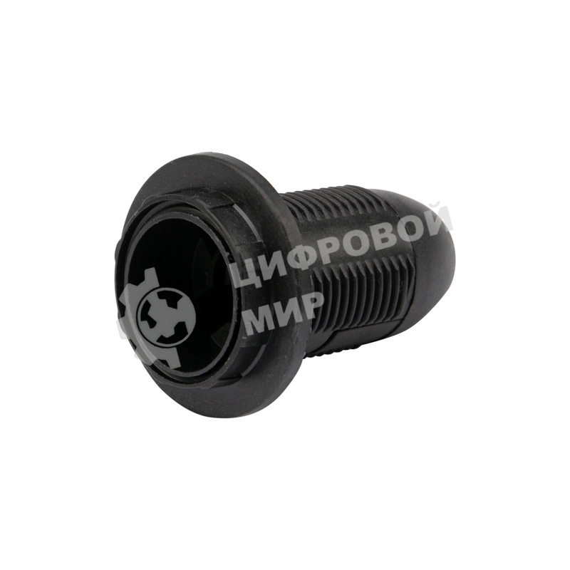 Патрон Rexant пластиковый термостойкий подвесной с кольцом Е14, черный