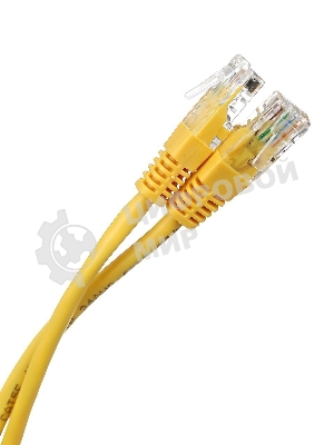 Патч-корд литой Aopen/Qust UTP кат.5е 3м желтый 