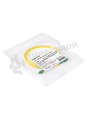 Патч-корд волоконно-оптический ExeGate FC-D-9-LC/APC-LC/APC-2M-LSZH (Шнур ВО SM 9/125 (OS2/G.652.D), LC/APC-LC/APC, Duplex, LSZH, 2м)
