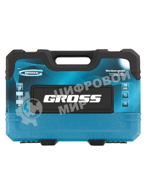 Набор инструментов Gross 14148 78 пред., 120 зубьев, CrV, 1/4, 1/2