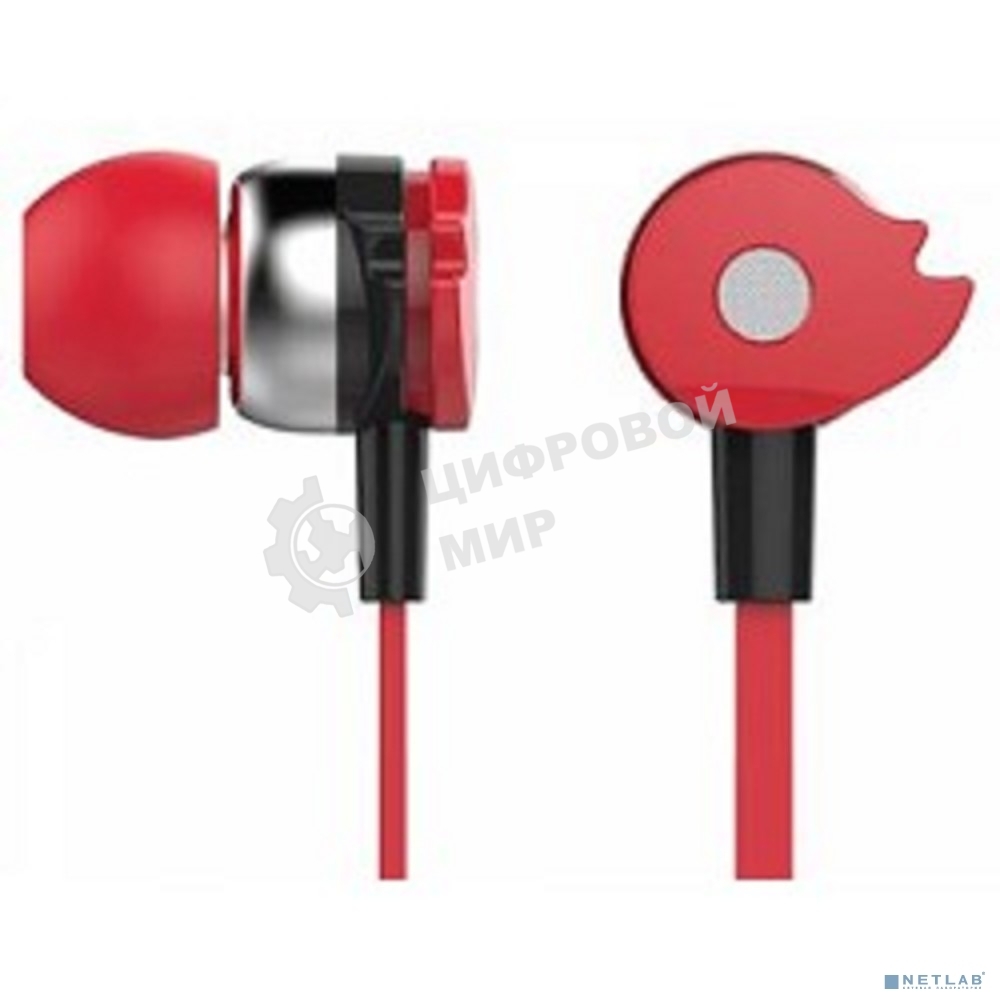 Наушники Oklick HP-S-210 1.1м красный