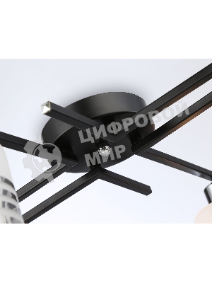 Светильник Ambrella light TR303212/4 BK/CH/SM/FR черный/хром/дымчатый/белый матовый E27*4 max 60W D515*200