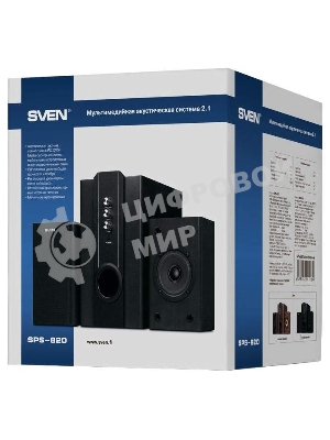 Акустическая система Sven SPS-820 2.1 черный 38Вт