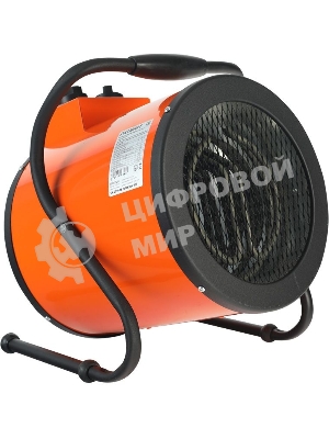 Электрокалорифер PATRIOT PT-R 5 633307265 (Мощность по ступеням 3.0/4.5 кВт, поток воздуха 420м3/час, вес 7кг)