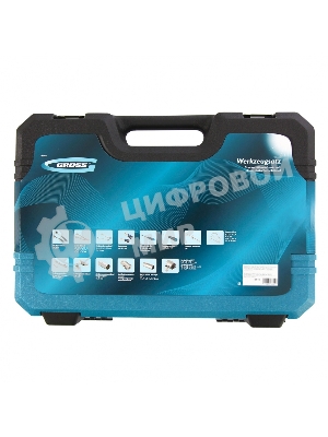 Набор инструментов Gross 14148 78 пред., 120 зубьев, CrV, 1/4, 1/2