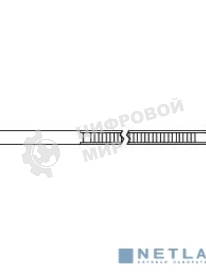 Стяжка Hyperline GT-250IBC нейлоновая неоткрывающаяся, безгалогенная (halogen free), 250x3.6 мм, черный, (100 шт)