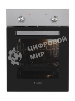 Духовой шкаф электрический LEX EDM 4540 IX нержавеющая сталь/черный, встраиваемый