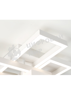 Потолочный светодиодный светильник Ambrella light FA1001/2+2 WH белый 65W 3000K-6400K 550*453*130 (ПДУ ИК)