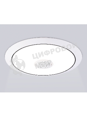 Музыкальный светодиодный светильник Ambrella light FZ720 WH белый IP20 52W 3000-6500K+RGB Music 450*65 (ПДУ ИК)