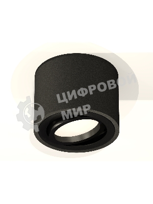 Светильник Ambrella Light XS7511002 SBK/PBK черный песок/черный полированный MR16 GU5.3 (C7511, N7002)