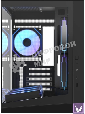 Корпус Formula Crystal Z4M Plus черный без БП mATX 3x120mm 1xUSB3.0 audio bott PSU