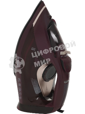 Утюг Vitek VT-IRN1204 бордовый, 2400 Вт, 23 г/мин, 150 г/мин, 450 мл