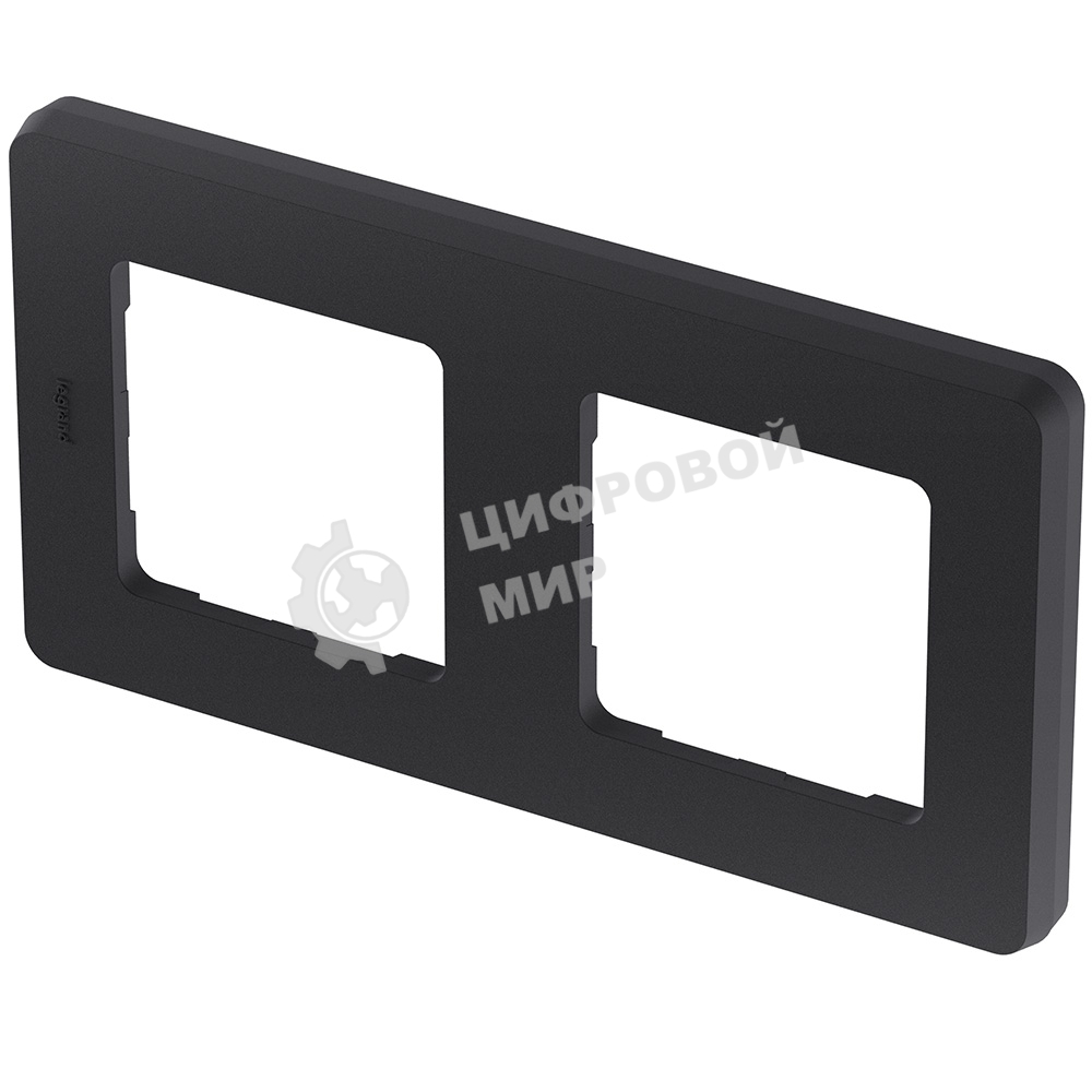 Рамка 2 поста антрацит Inspiria