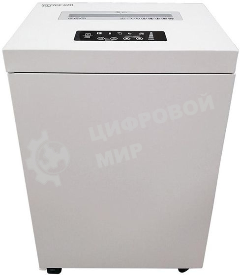 Шредер Office Kit S500 (2х15) белый (секр.P-5)/фрагменты/17лист./50лтр./скрепки/скобы/пл.карты/CD