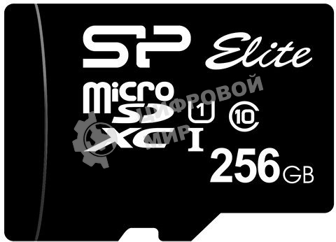 Флеш карта microSDXC 256Gb Class10 Silicon Power SP256GbSTXBV1V20 Elite w/o adapter