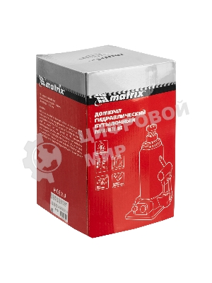 Домкрат гидравлический бутылочный Matrix, 16 т, h подъема 230–460 мм