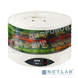 Сушилка для овощей и фруктов Mystery MDH-322 белый 250W