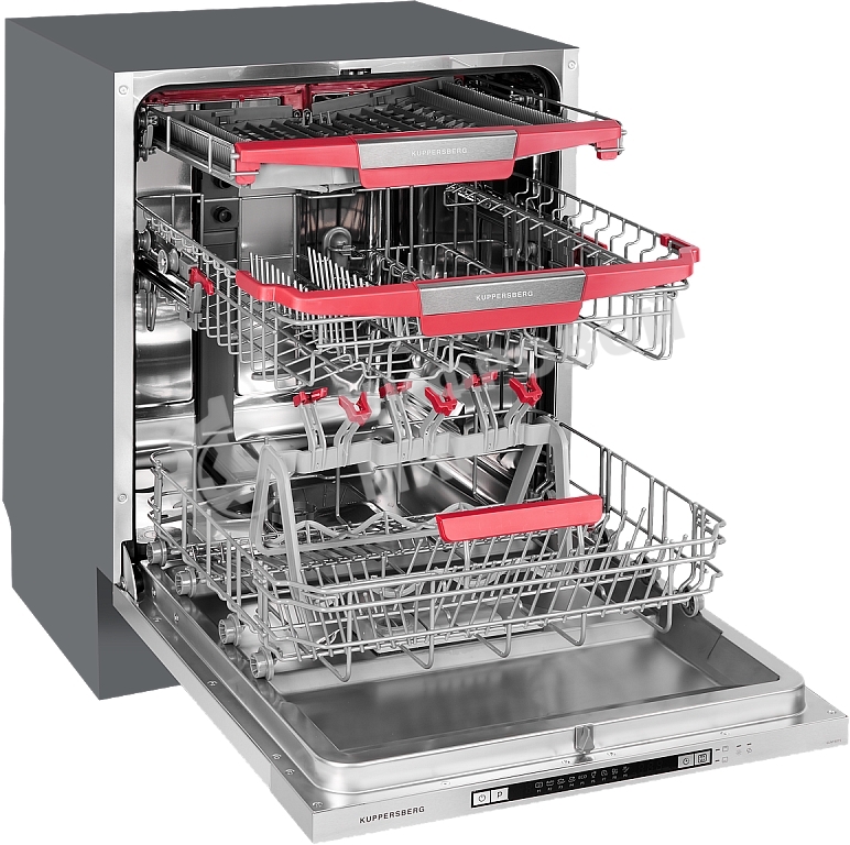 Встраиваемая посудомоечная машина Kuppersberg GLM 6075, серебристый, 59.8 см, 14 компл., 44 дБ, класс A++