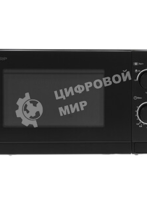 Микроволновая печь Sharp R-6000RK черный, 20 л, 800 Вт, переключатели - поворотный механизм