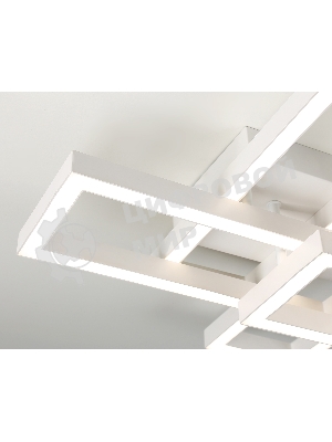 Потолочный светодиодный светильник Ambrella light FA1001/2+2 WH белый 65W 3000K-6400K 550*453*130 (ПДУ ИК)