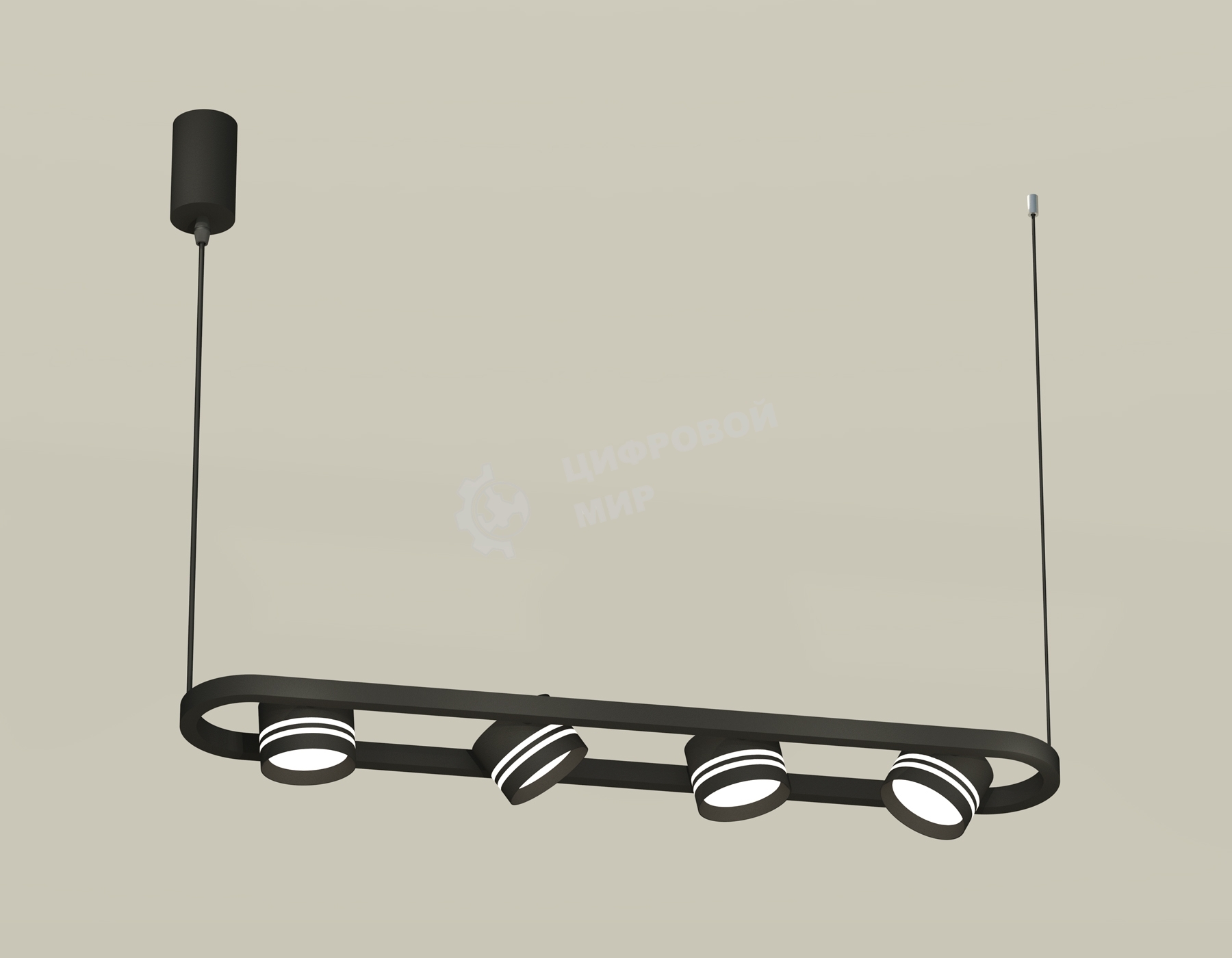 Светильник Ambrella light XB9164153/4 SBK/FR черный песок/белый матовый GX53 (C9164, N8478)