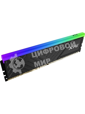 Оперативная память XPG Spectrix D35G RGB, DDR4, 16GB (1x16GB), 3200MHz, CL16, DIMM, с радиатором, RGB, черный