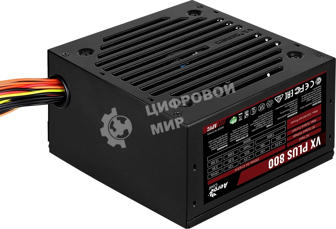 Блок питания Aerocool/Formula VX PLUS 800, 800DВт, 120мм, черный