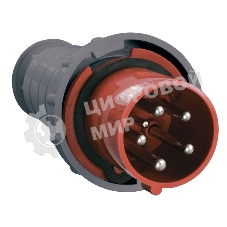 Вилка IEK PSR02-063-5 035 3Р + РЕ+ N 63А 380В IP54 IEK