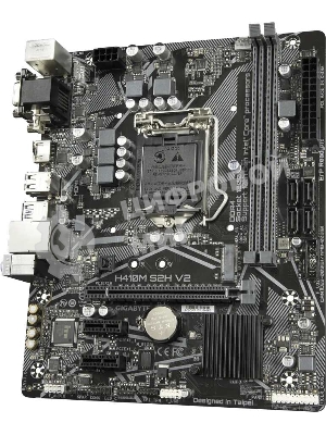 Материнская плата Gigabyte H410M S2H V2, LGA 1200, Intel H470, 2xDDR4, 4xSATA, 1xM.2, 1xPCIe 3.0 x16, 2xPCIe 3.0 x1, 1xDVI-D, 1xHDMI, 1xVGA, 1x 1Gb LAN, 2xUSB-A 3.2 Gen 1, 4xUSB-A 2.0, 3x3.5 мм, 7.1, Micro ATX