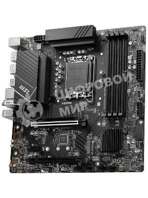 Материнская плата MSI PRO B760M-A WIFI DDR4, LGA 1700, Intel B760, 4xDDR4, 4xSATA, 2xM.2, 1xPCI-E 4.0 x16, 1xPCI-E 4.0 x4, 1xPCI-E x1, 2xHDMI, 2xDP, 1x 2.5Gb LAN, 2xUSB-A 2.0, 2xUSB-A 3.2 Gen 1, 2xUSB-A 3.2 Gen 2, 3x3.5 мм, 7.1, Micro-ATX