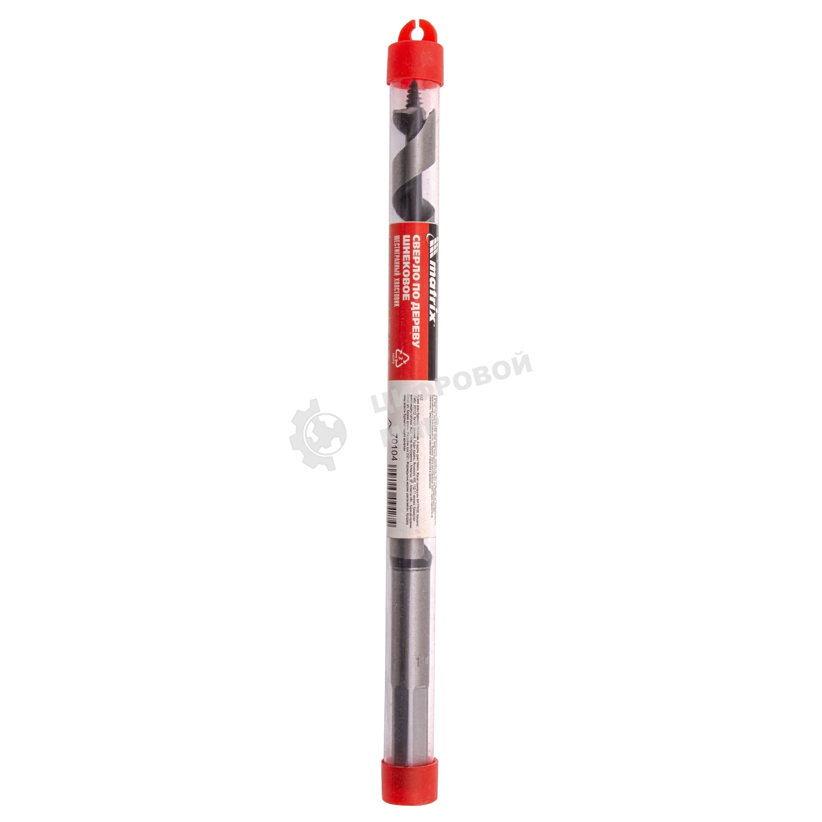 Сверло Matrix по дереву шнековое, 14x230 мм, 6-гранный хвостовик