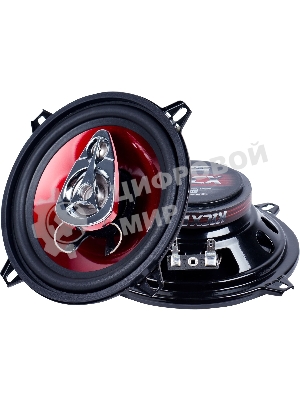 Колонки автомобильные Kicx SP 133 100Вт 89дБ 4Ом 13см (5дюйм) (ком.:2кол.) коаксиальные трехполосные