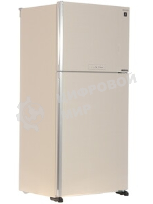 Холодильник Sharp SJ-XG60PMBE бежевый двухкамерный 422/178 л морозилка сверху, No Frost
