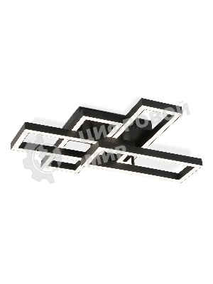 Потолочный светодиодный светильник Ambrella light FA1002/2+2 BK черный 65W 3000K-6400K 550*453*130 (ПДУ ИК)