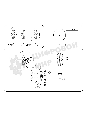 Настенный светильник Ambrella light LH55206/2 BS/CL латунь/прозрачный E14*2 max 40W 330*170*280
