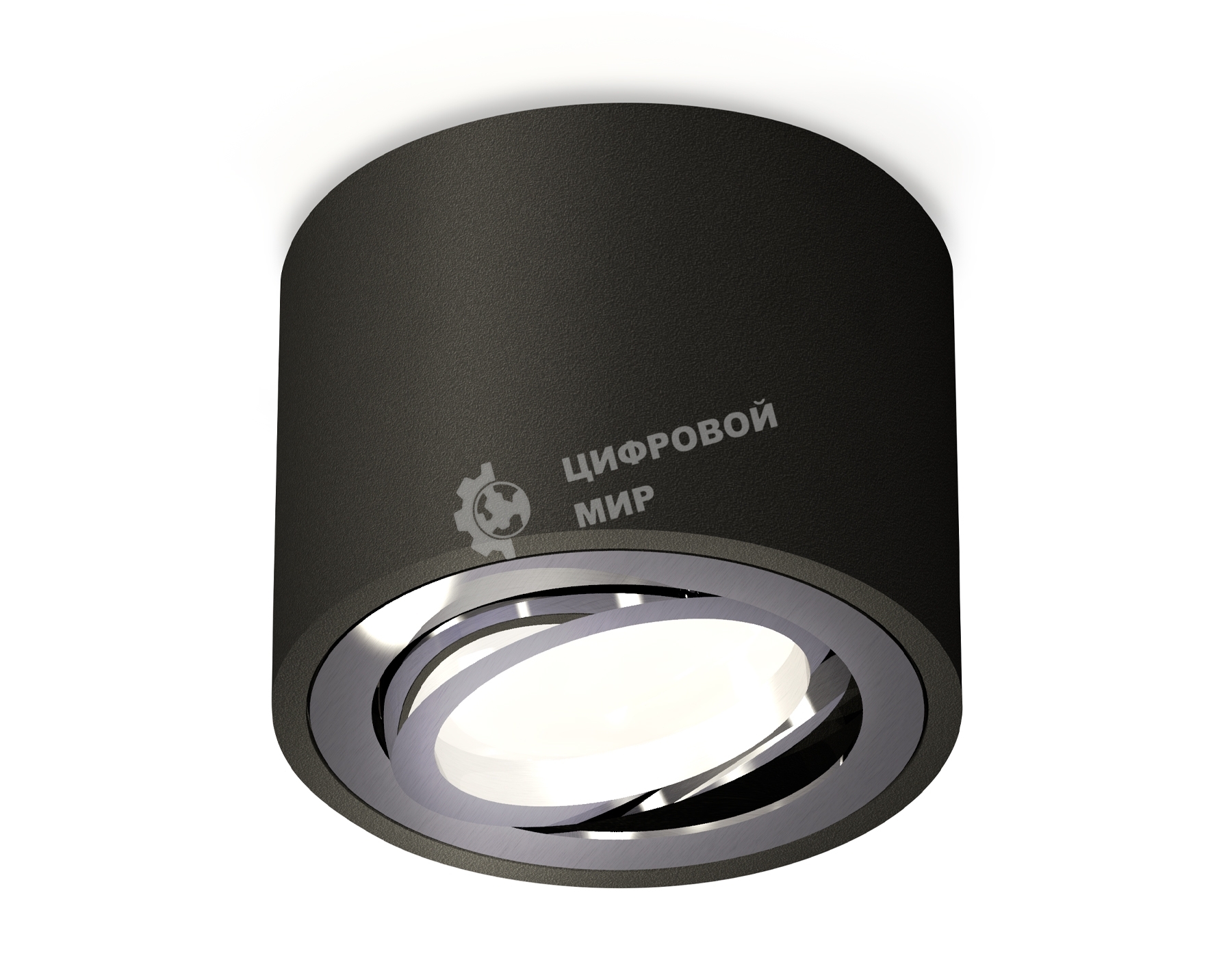 Светильник Ambrella Light XS7511003 SBK/PSL черный песок/серебро полированное MR16 GU5.3 (C7511, N7003)