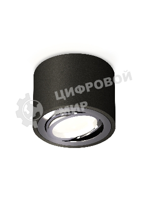 Светильник Ambrella Light XS7511003 SBK/PSL черный песок/серебро полированное MR16 GU5.3 (C7511, N7003)