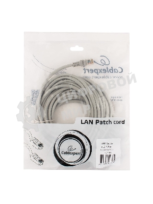 Патч-корд UTP Cablexpert cat.5e, 7.5м, литой, многожильный серый
