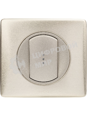 Лицевая панель для выключателя с индикацией титан