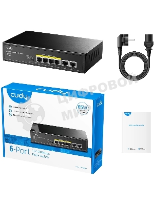 Коммутатор Cudy FS1006P, 6×100 Мбит/с