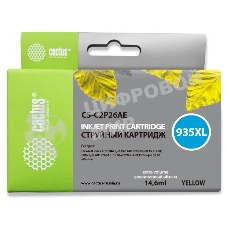 Картридж струйный Cactus CS-C2P26AE №935XL желтый (15 мл) для HP DJ Pro 6230/6830
