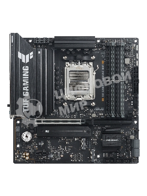 Материнская плата ASUS TUF GAMING B850M-E WIFI, AM5, AMD B850, 4xDDR5, 4xSATA, 3xM.2, 1xPCIe 5.0 x16, 1xPCIe 4.0 x16, 1xPCIe 3.0 x1, 1xHDMI (v2.1), 2xDP (v1.4), 1x2.5Gb LAN, Wi-Fi 6E, Bluetooth 5.3, 1xUSB-C 10Gbps, 2xUSB-A 10Gbps, 2xUSB-A 5Gbps, 4xUSB-A 2.0, 1xPS/2, 3x3.5 мм, 7.1, mATX