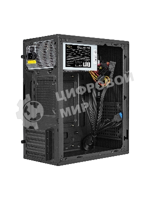Компьютерный корпус Minitower ExeGate BAA-303MU-UNS400 (mATX, БП UNS400 с вент. 12см, 2*USB+1*USB 3.0, HD Audio, черный)