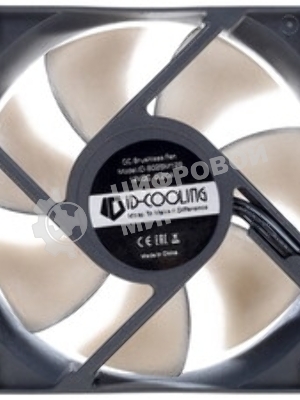 Вентилятор для корпуса ID-Cooling NO-8025-SD черный, 80 мм, 2000 об/мин, 21 дБ, 3 pin