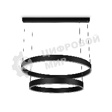 Светильник Ambrella light FA6618/2 BK черный 119W D600/800*750 (ПДУ РАДИО 2.4G)
